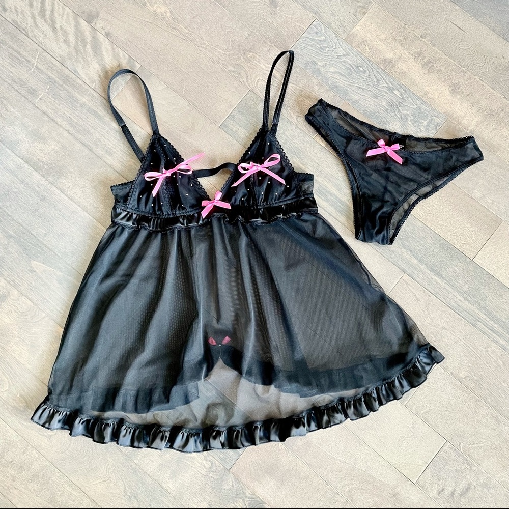 Victoria’s Secret Sexy Little Things Babydoll Lingerie Set